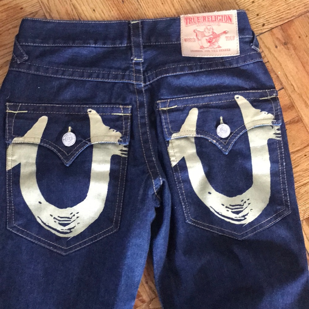 True Religion Men’s Size 30 Jeans, Gold Pockets